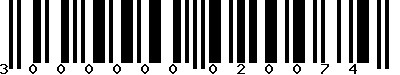 EAN-13 : 3000000020074