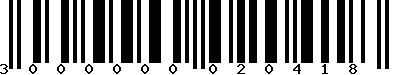 EAN-13 : 3000000020418