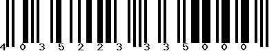 EAN-13 : 4035223335000